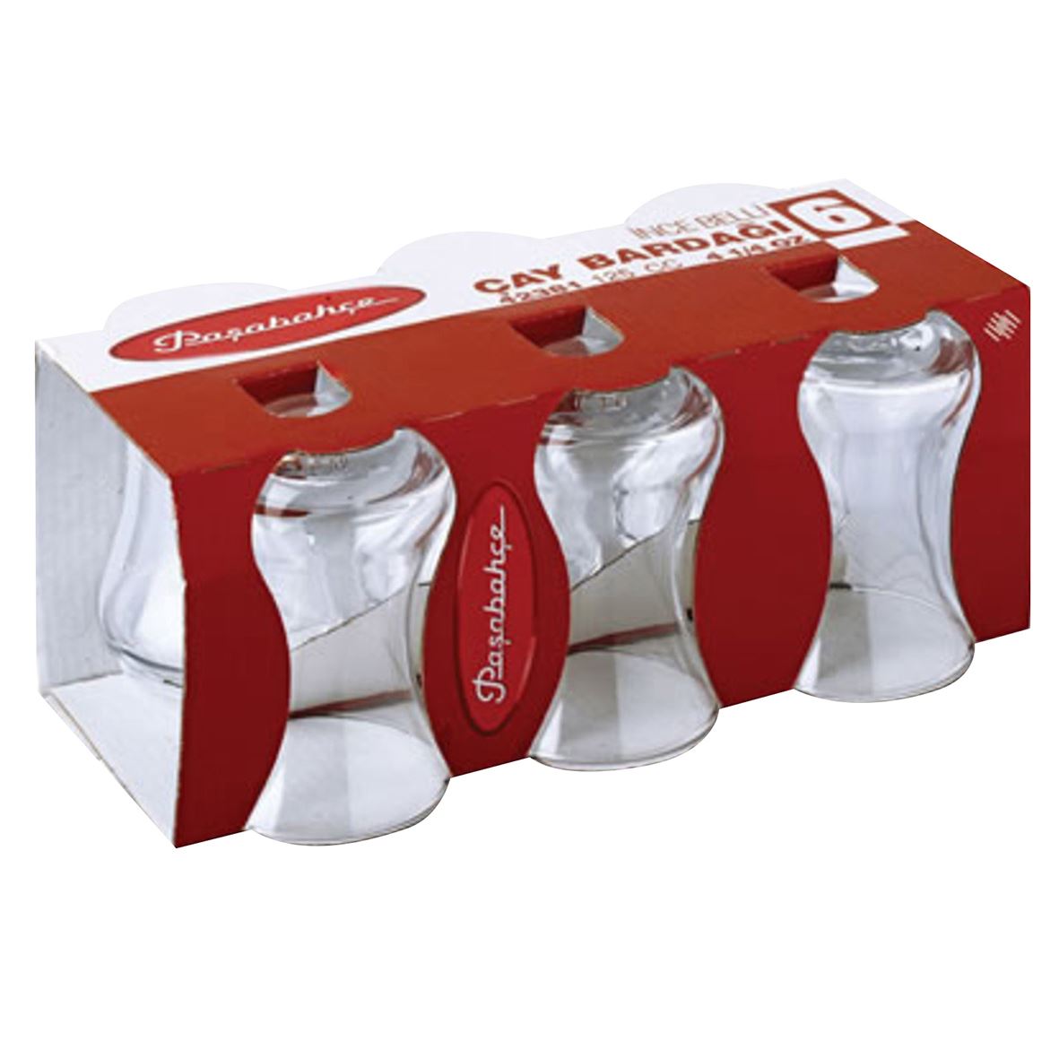 P.Bahçe (42381) Ince Bellı Cay Bardak 6'Lı