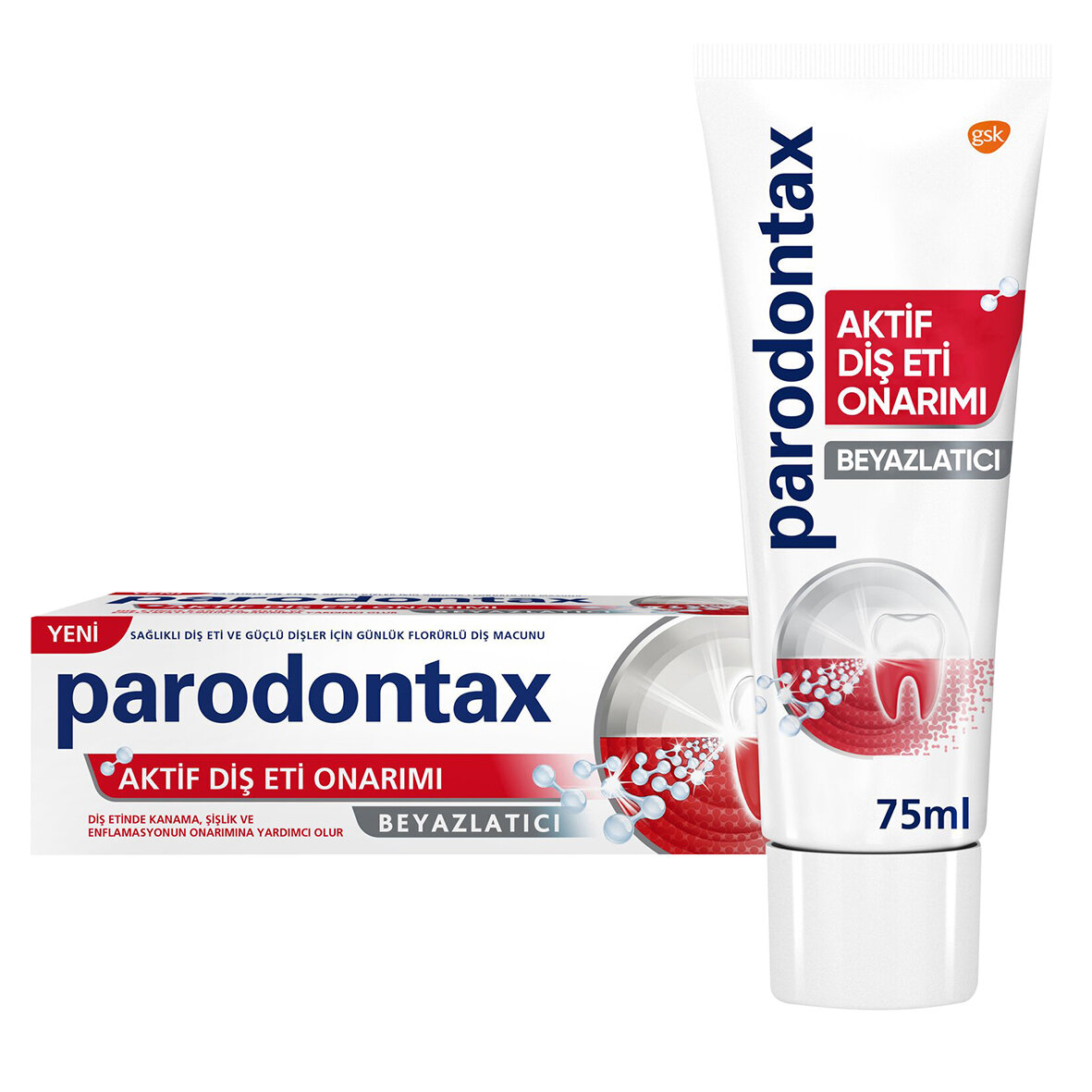 Parodontax Aktif Diş Eti Onarımı Beyazlatıcı 75Ml