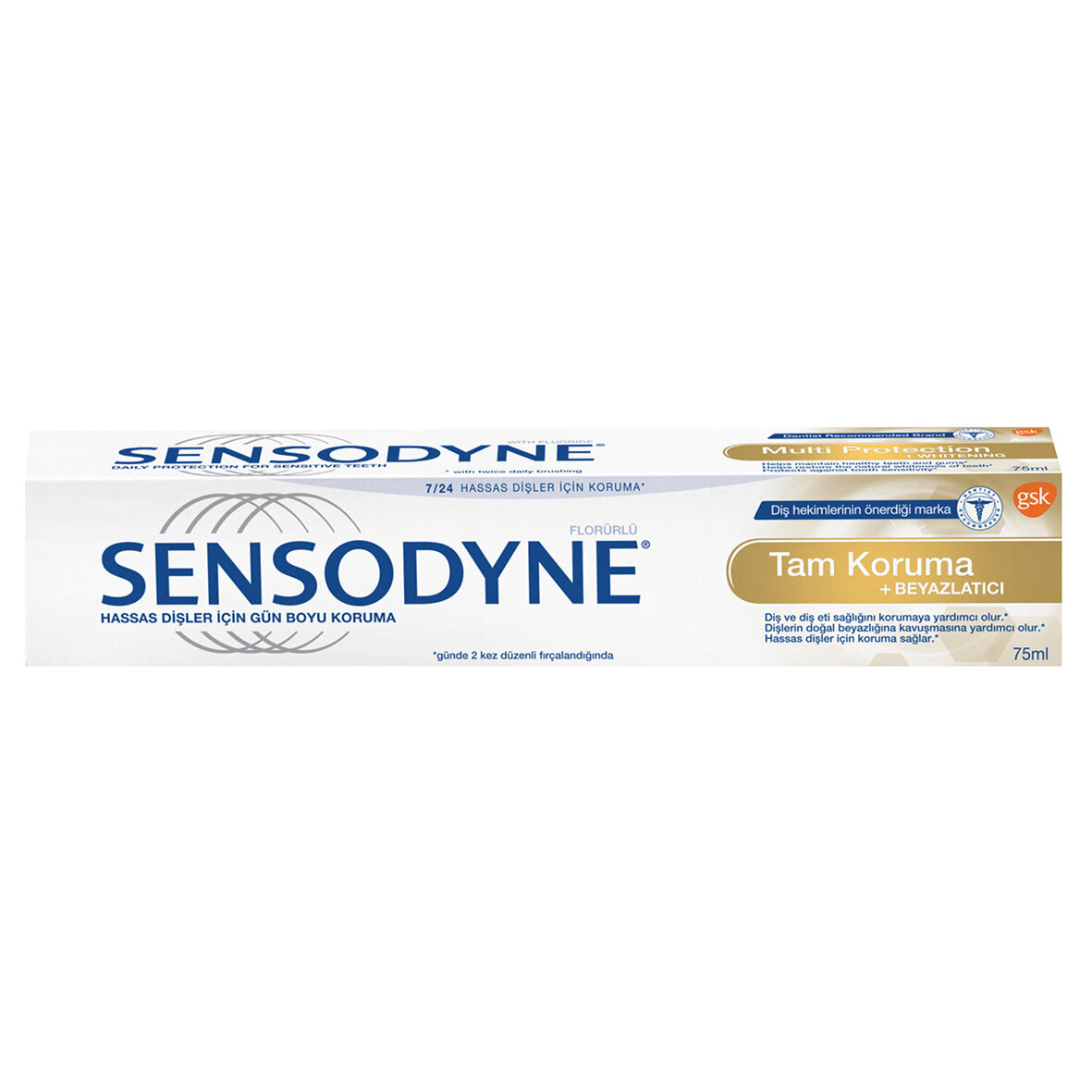 Sensodyne Tam Koruma Ve Beyazlat.Diş Macunu 75 Ml