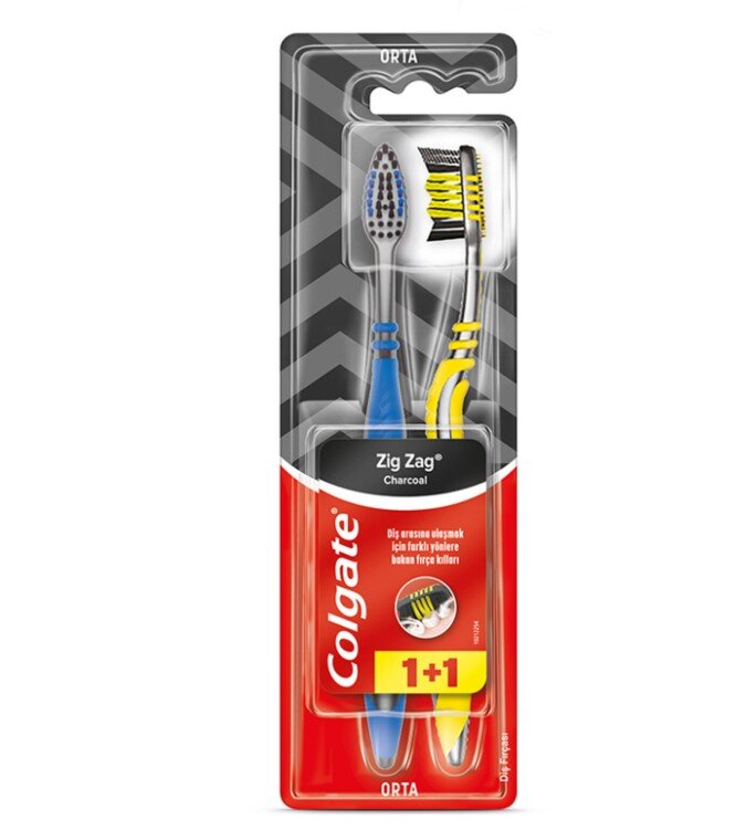 Colgate Zıgzag Aktif Kömür 1+1 Diş Fırçası