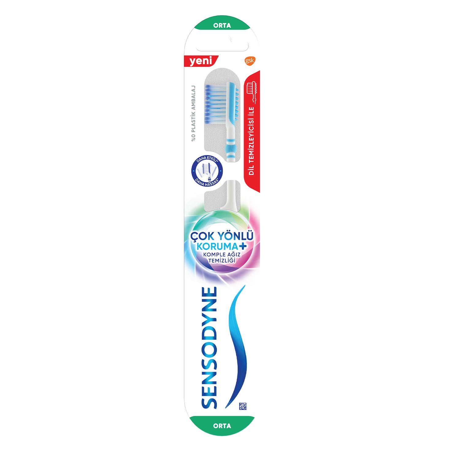 Sensodyne Çok Yön.Kor.+Komple Ağız Tem.Diş Fırçası