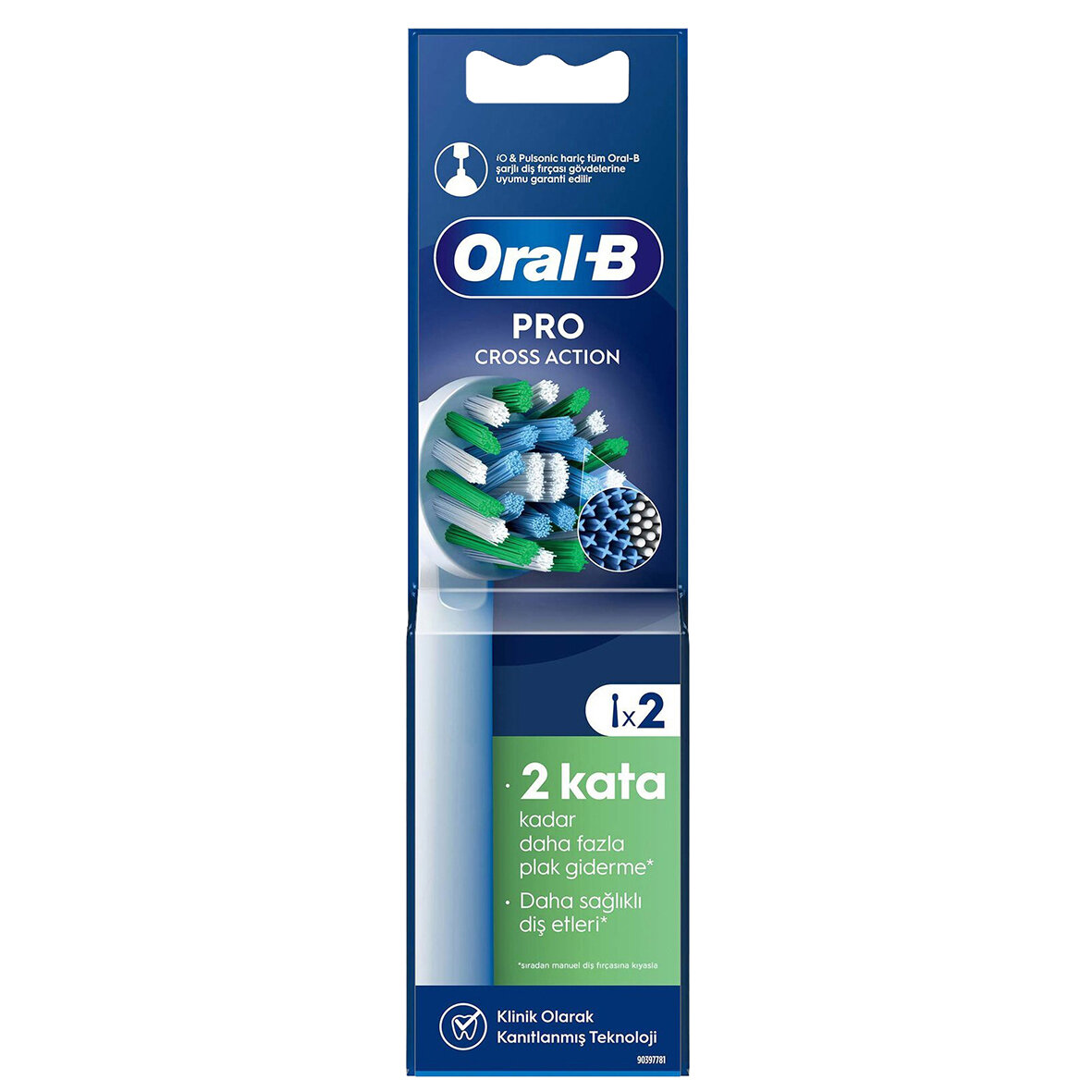 Oral-B Şarjlı Ydk.Başlık Cross Actıon D.Fırça.2Li