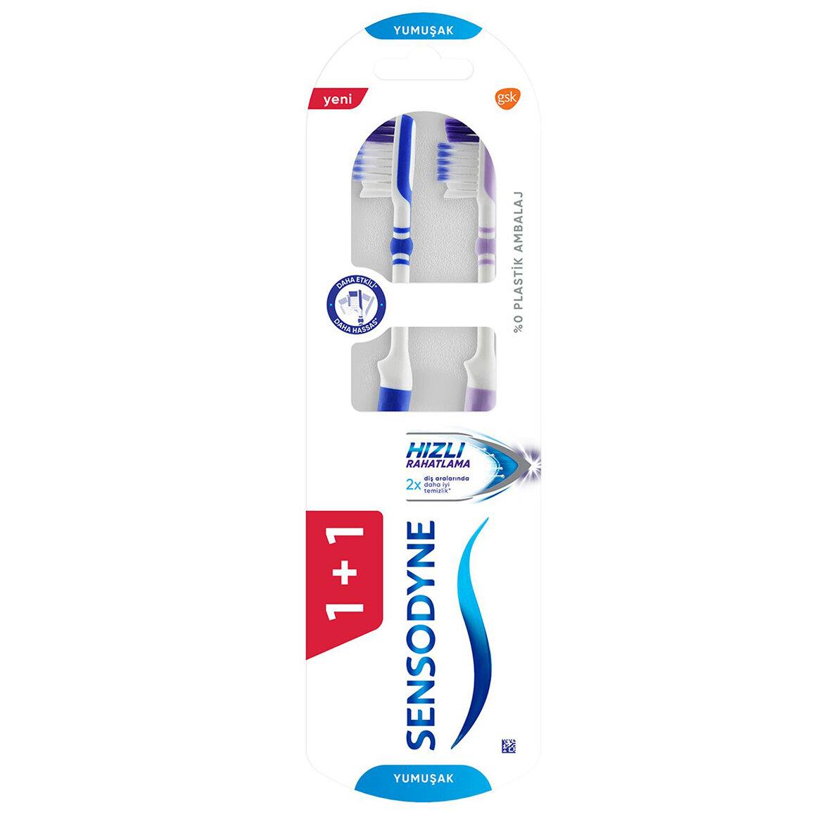 Sensodyne Hızlı Rahatlama 1+1 Diş Fırçası Yumuşak