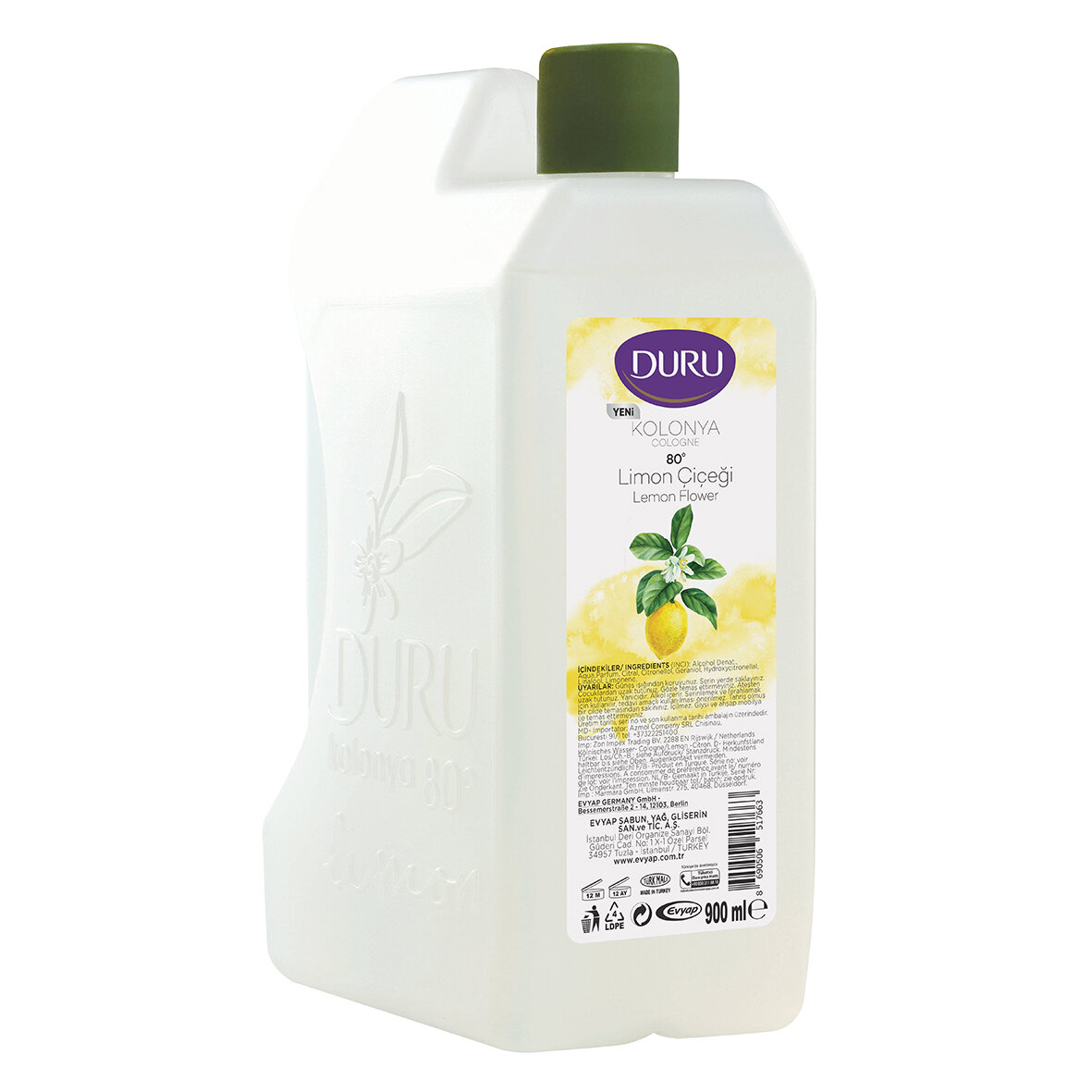 Duru Limon Kolonya Bidon 900 Ml