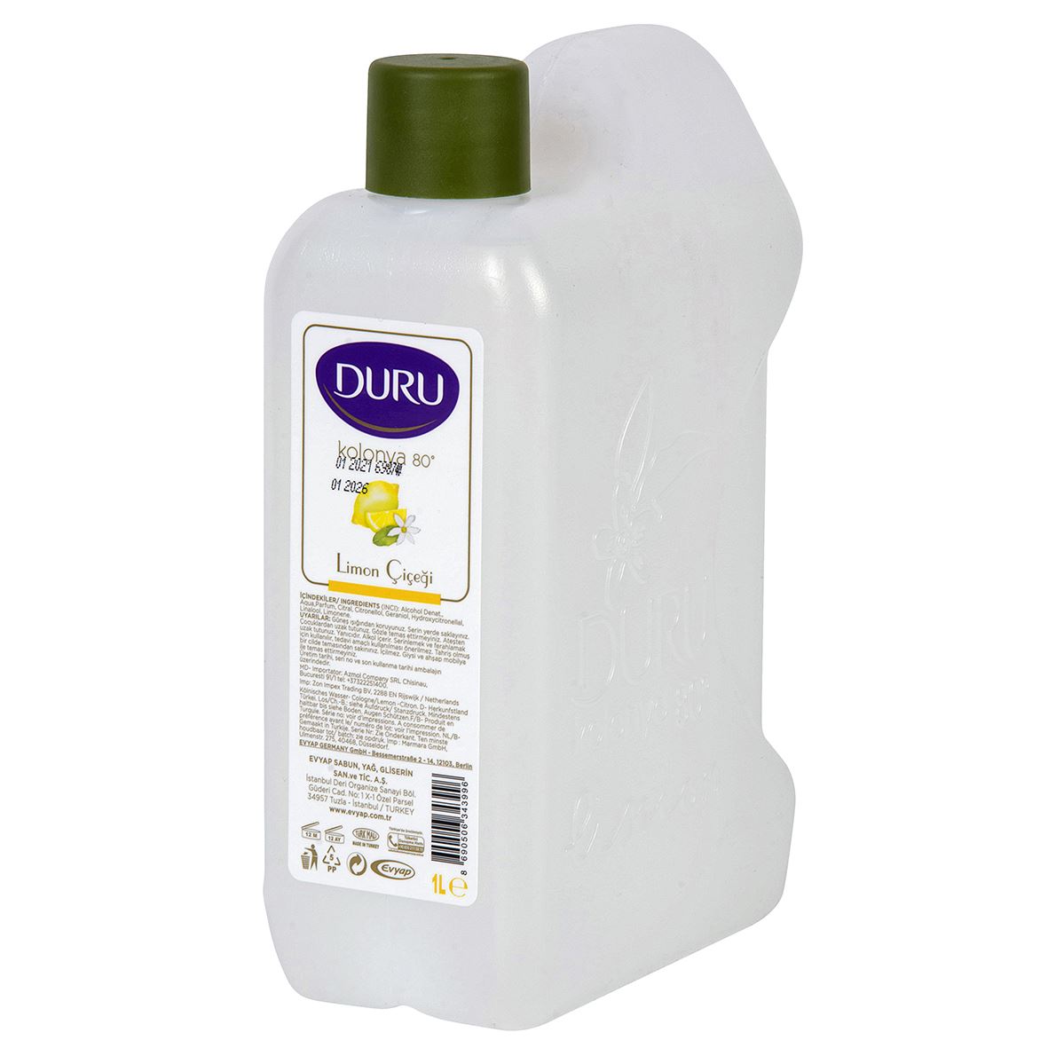 Duru Kolonya Bıdon 1 Lt