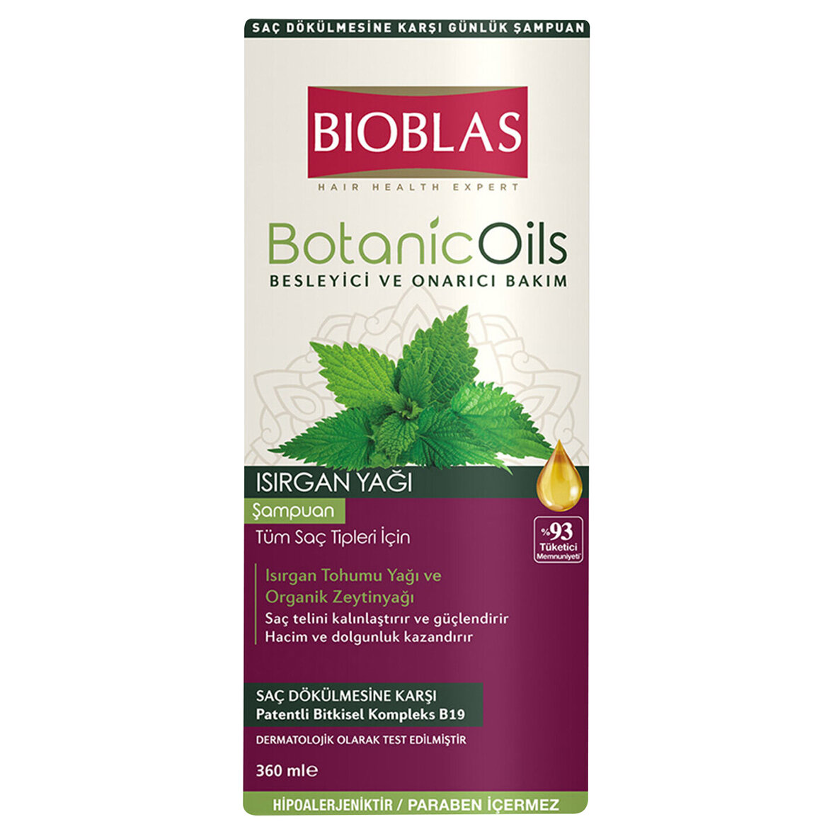 Bıoblas Org.Oıls İnce&Zayıf Saç Isırgan Şmp.360 Ml