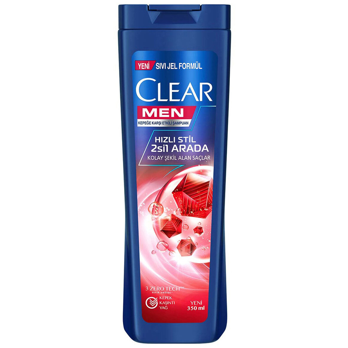 Clear Men Hızlı Stil 2Si1 Kepeğe Karşı Şam.350Ml