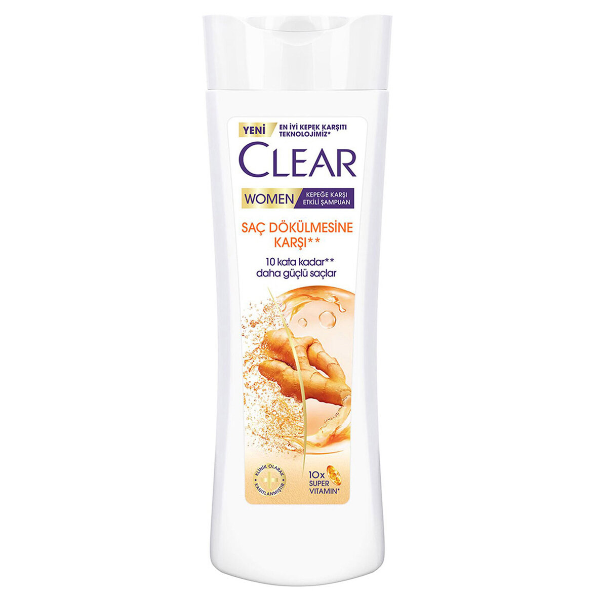 Clear Women Saç Dökülme.Kar.Zencefil Özü Şam.350Ml