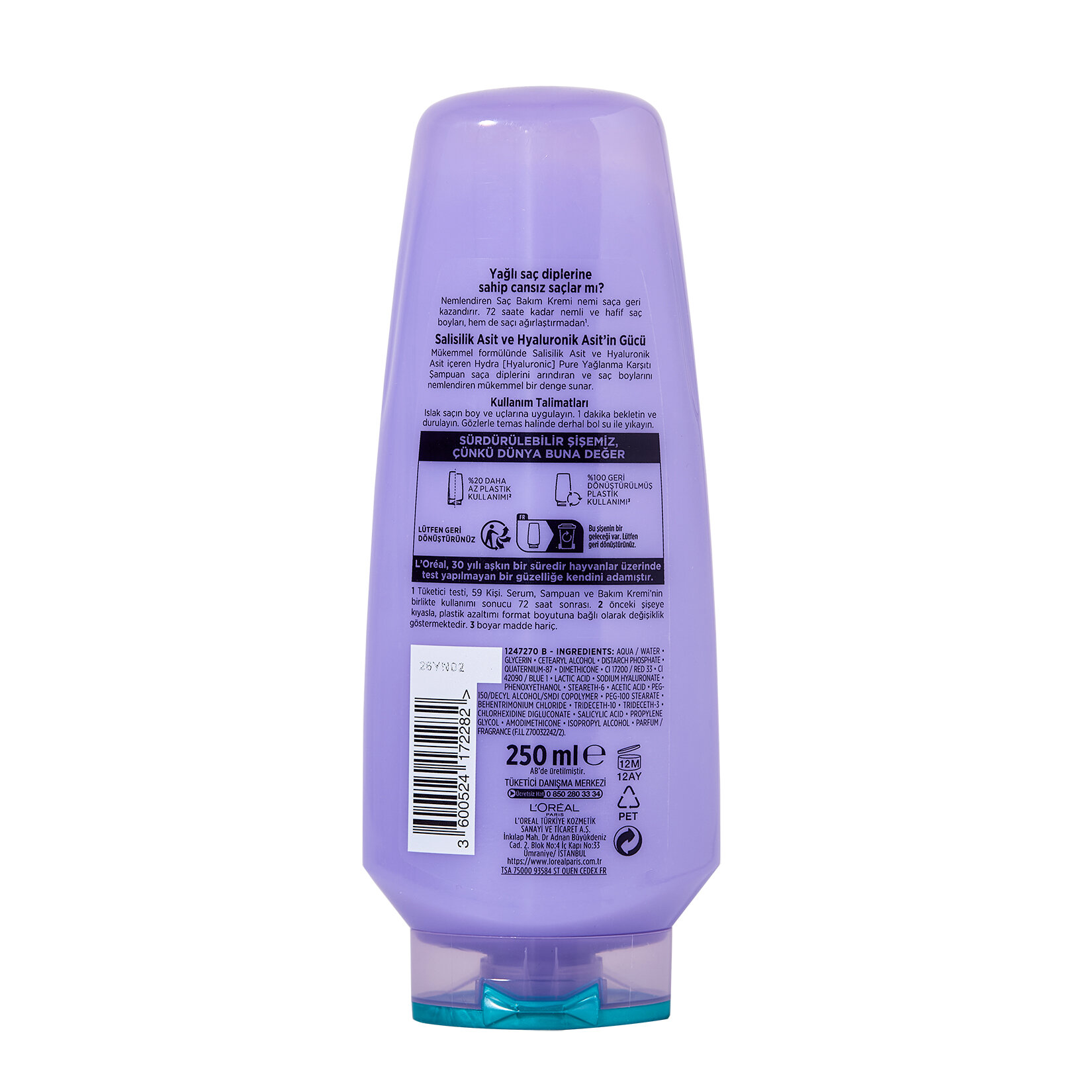 Elseve Hydra Hyaluronıc Pure Bakım Kremi 250 Ml