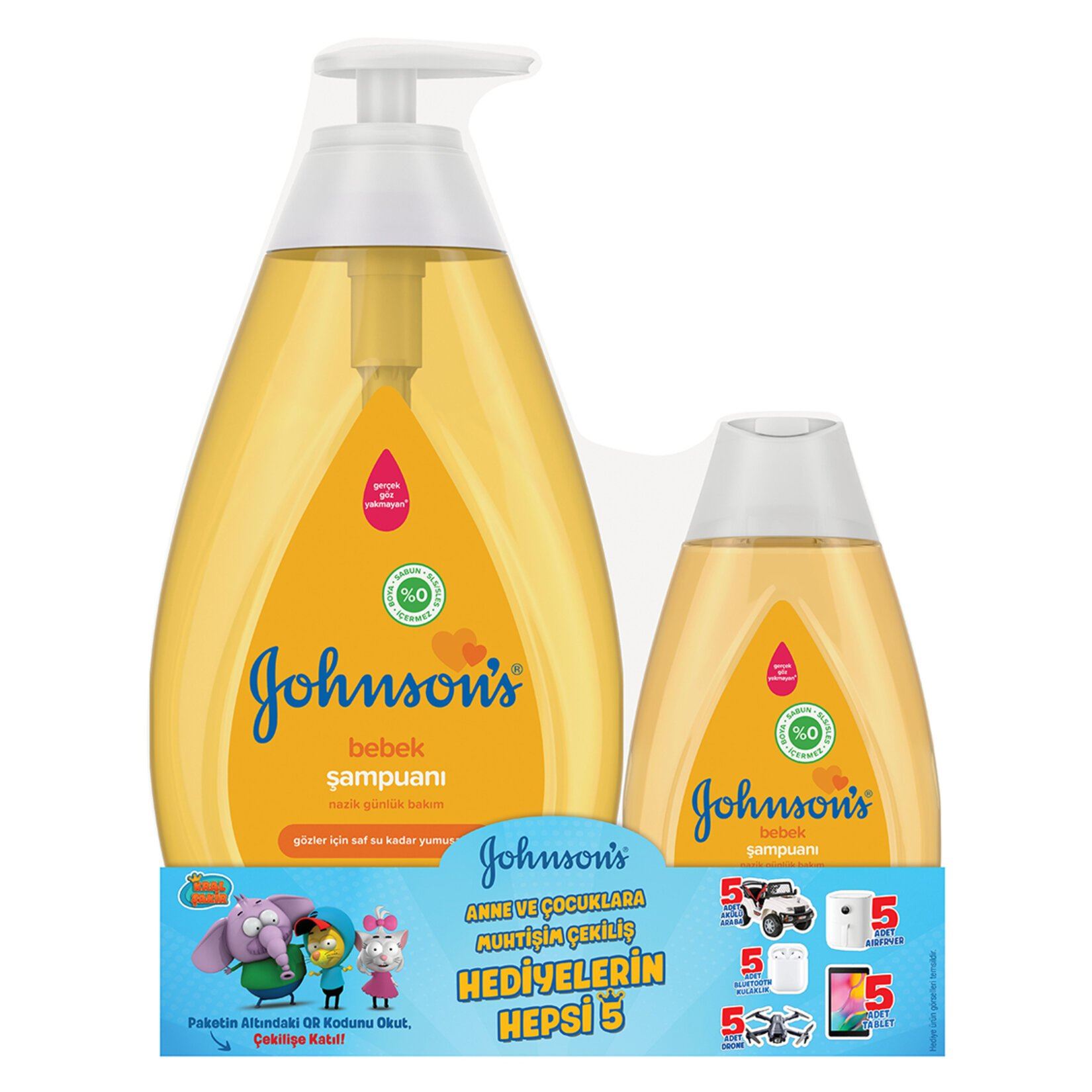 Johnsons Baby Şampuan 750 Ml+200 Ml Avantaj Paketi