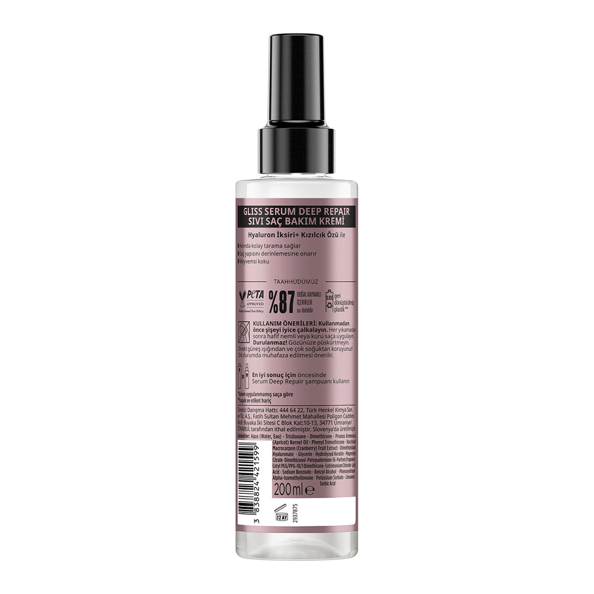 Glıss Serum Deep Repaır Sıvı Saç Kremi 200 Ml