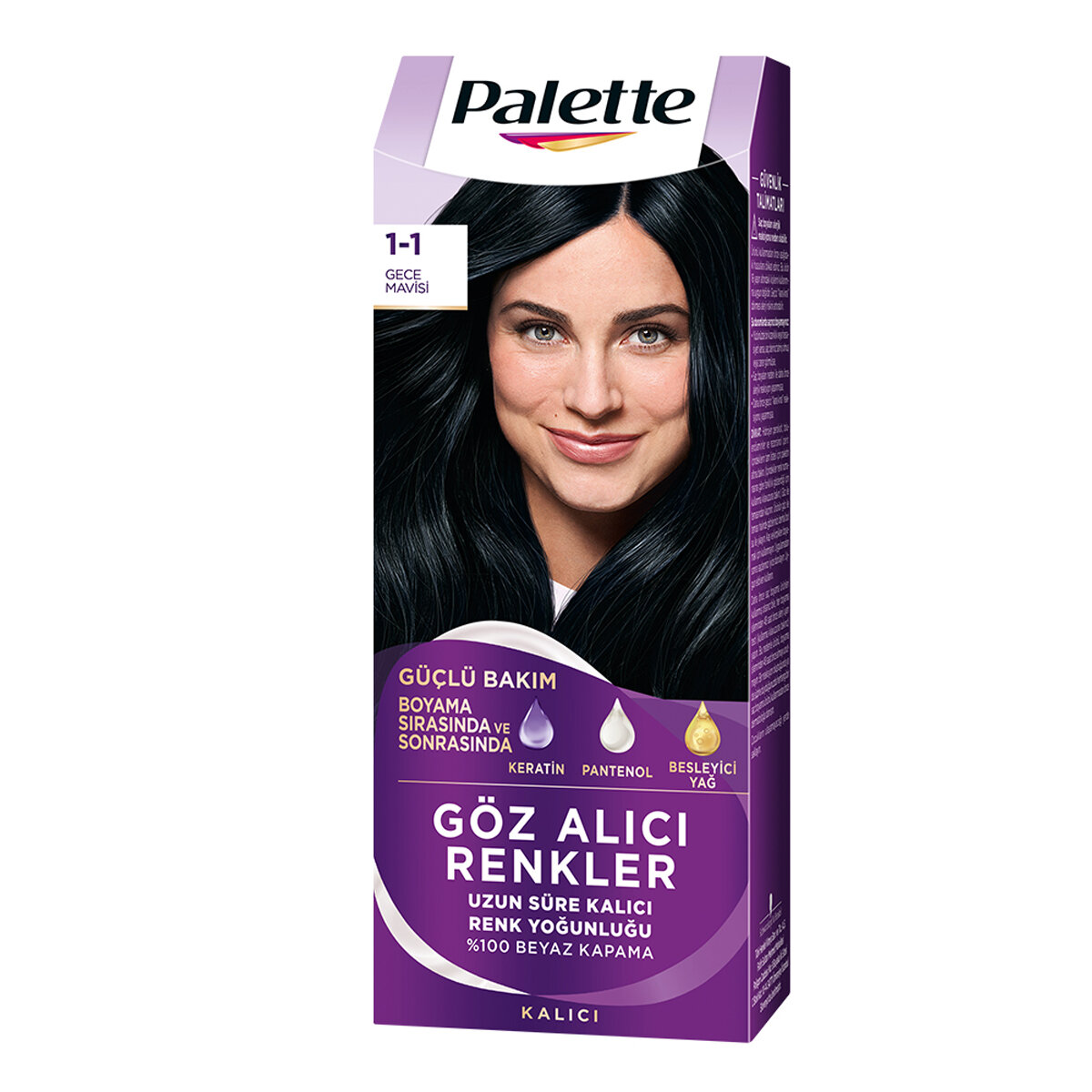 Palette Icc 1-1 Gece Mavisi Saç Boyası 110 Ml