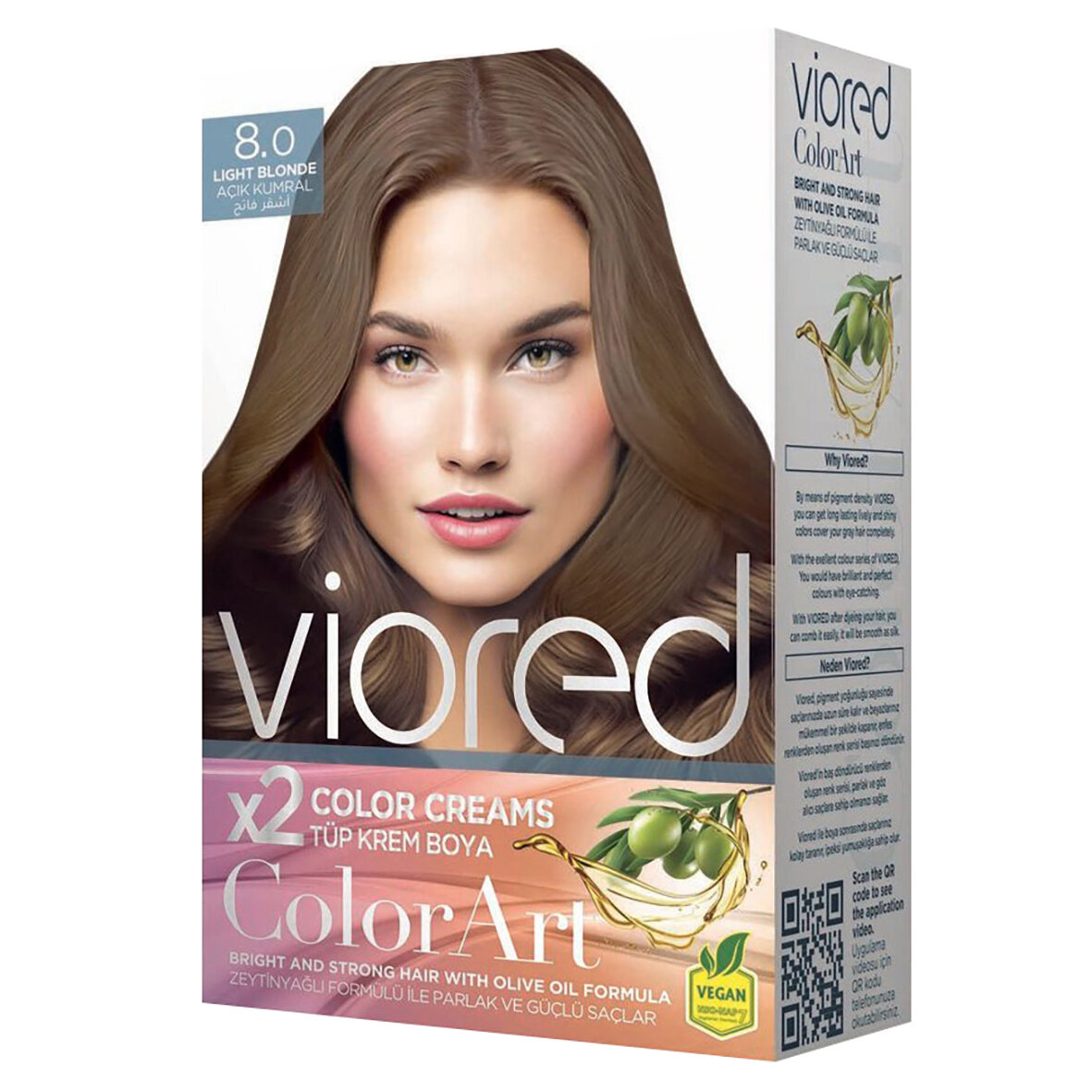 Viored Colorart Set Boya Açık Kumral 8.0 160 Ml