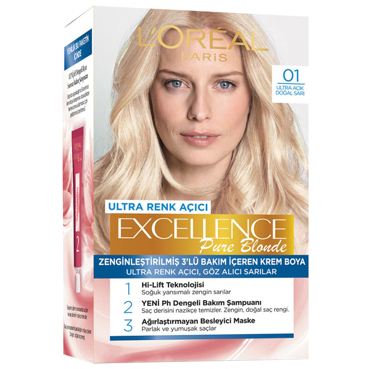 Excellence Creme 01 B.Spr.Aç.Dğl.Sarı S.Boya.192Ml