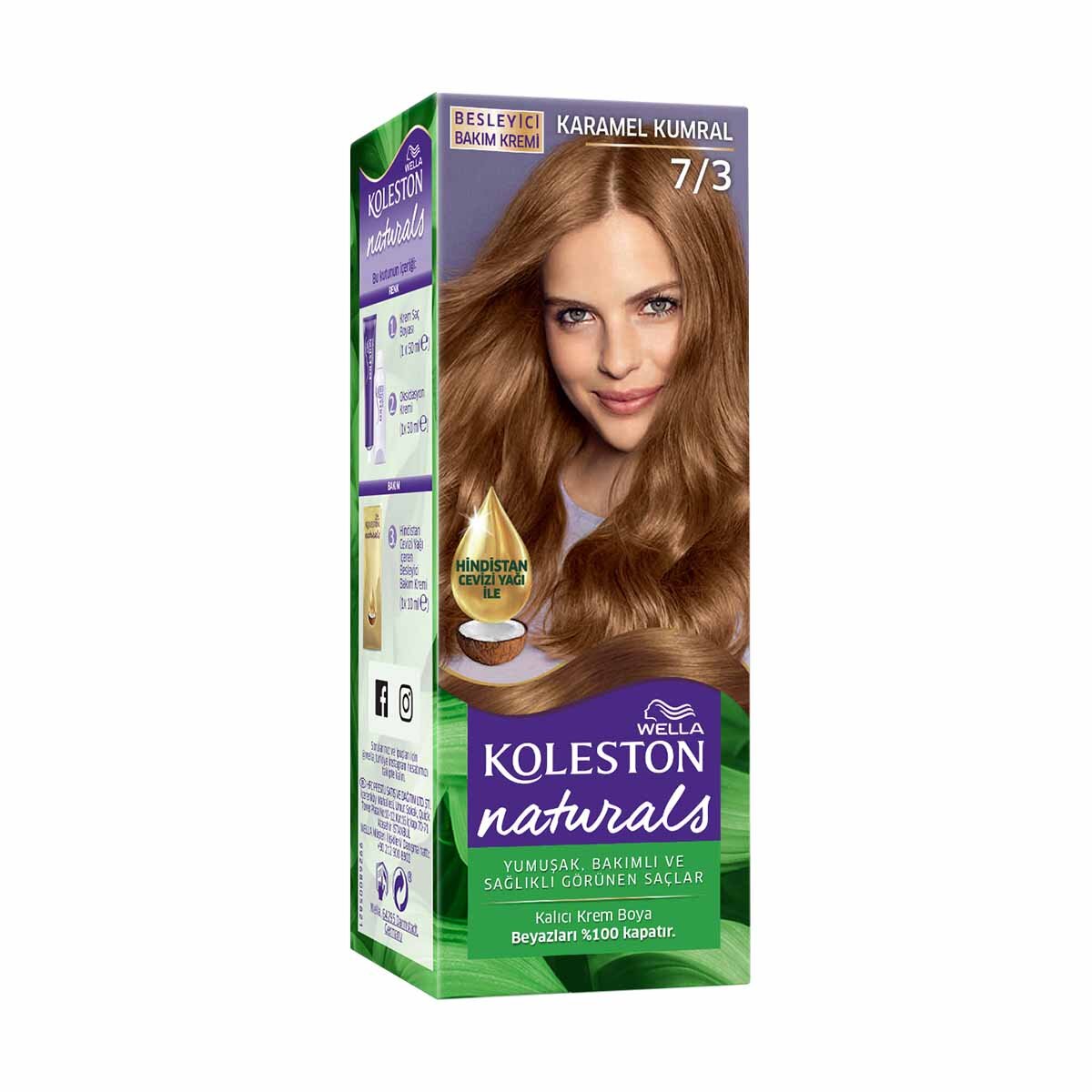Koleston Naturals 7/3 Karamel Kumral S.Boya.110Ml