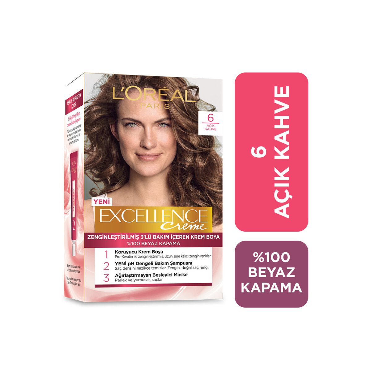 Excellence Creme 6 Açık Kahve Saç Boyası 192 Ml