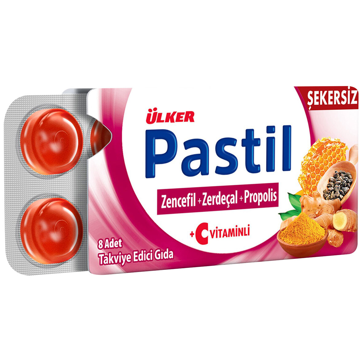 Ülker Pastil Zencefil Zerdeçal Propolis 8Li 22.4G