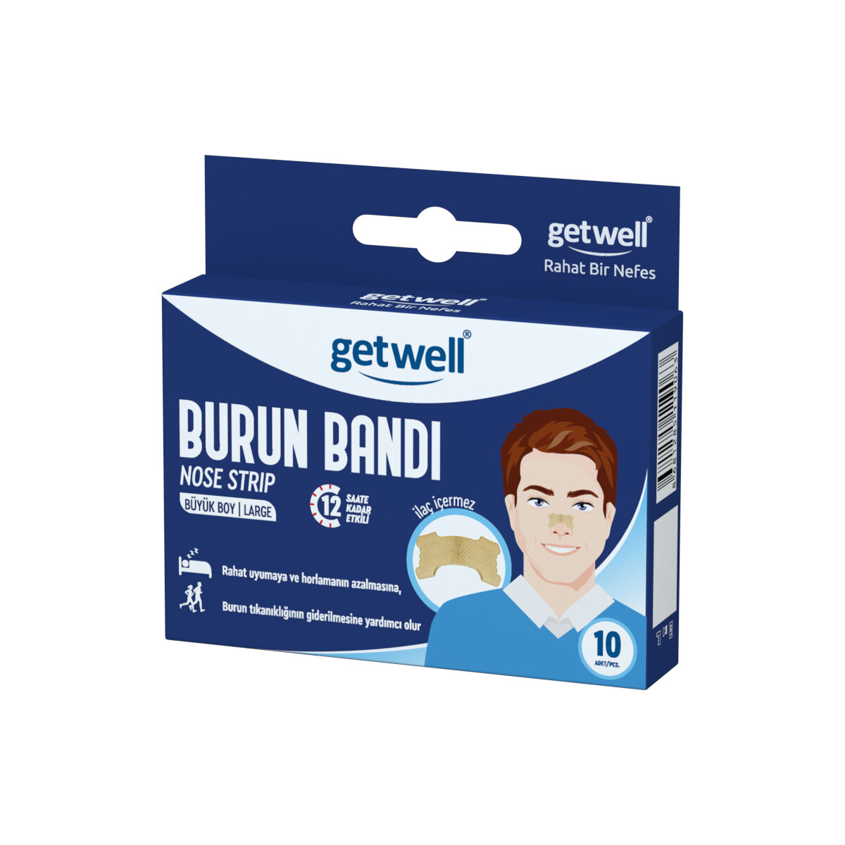 Getwell Burun Bandı Büyük Boy 10Lu