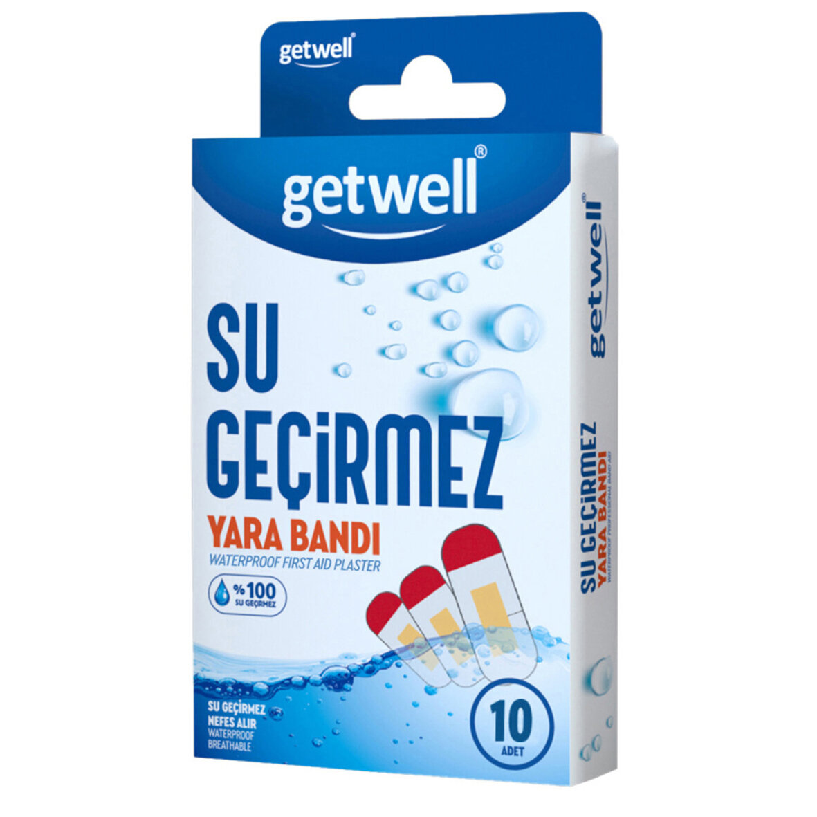 Getwell Su Geçirmez Yara Bandı 10Lu