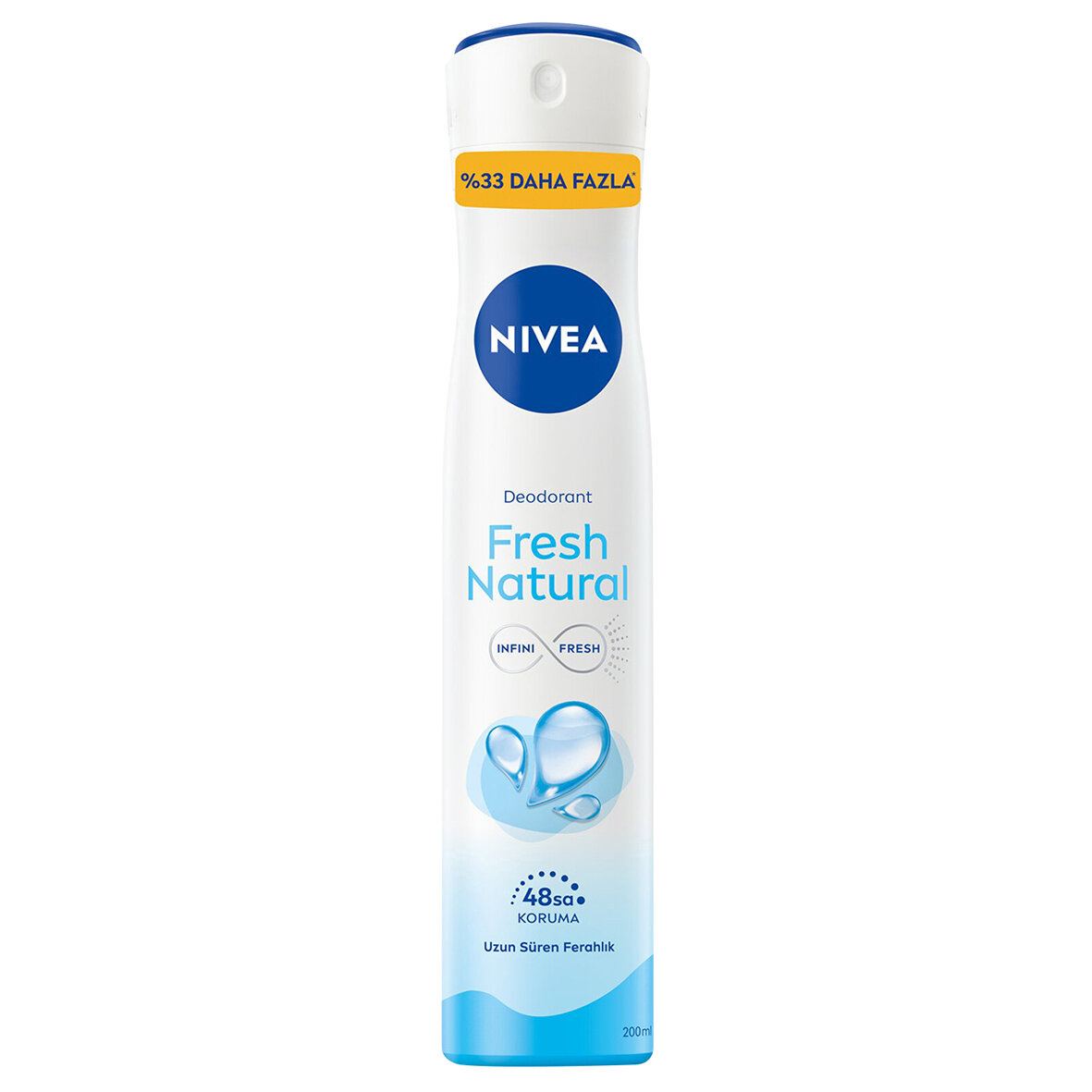 Nıvea Fresh Natural Kadın Sprey Deodorant 200 Ml