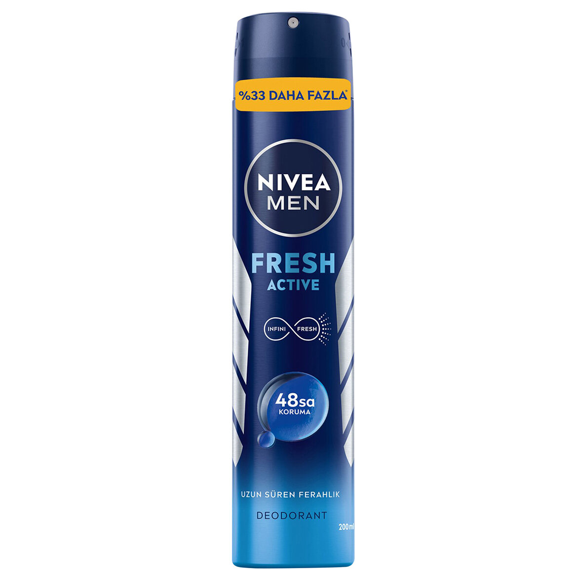 Nıvea Men Fresh Actıve Erkek Sprey Deodorant 200Ml
