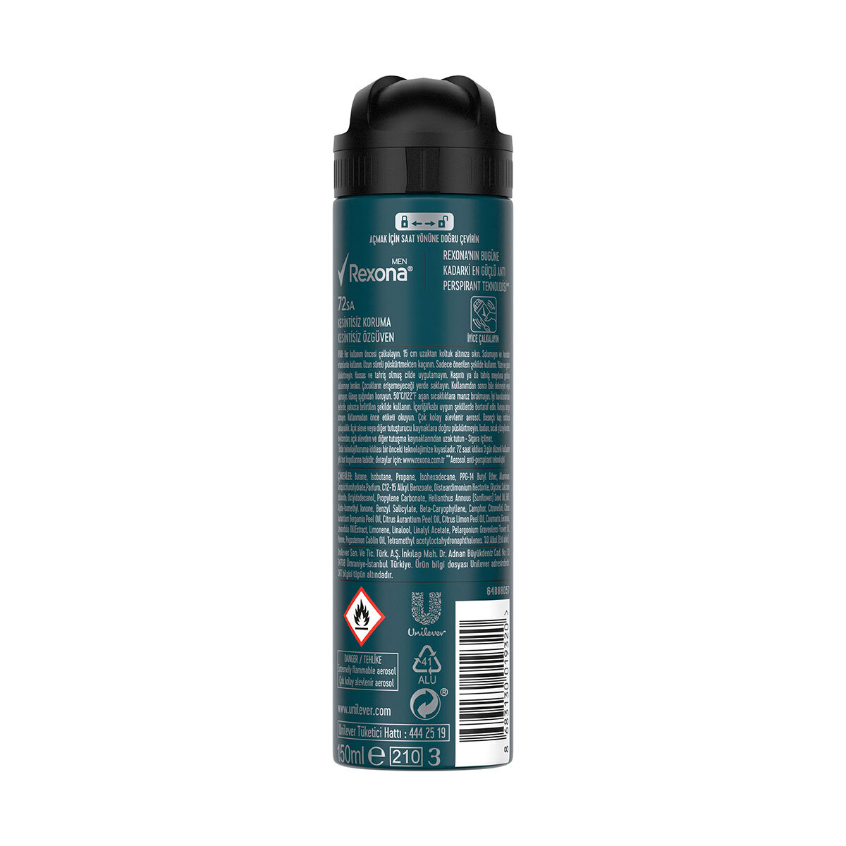 Rexona Men Kömür Detox Erkek Deodorant 150 Ml