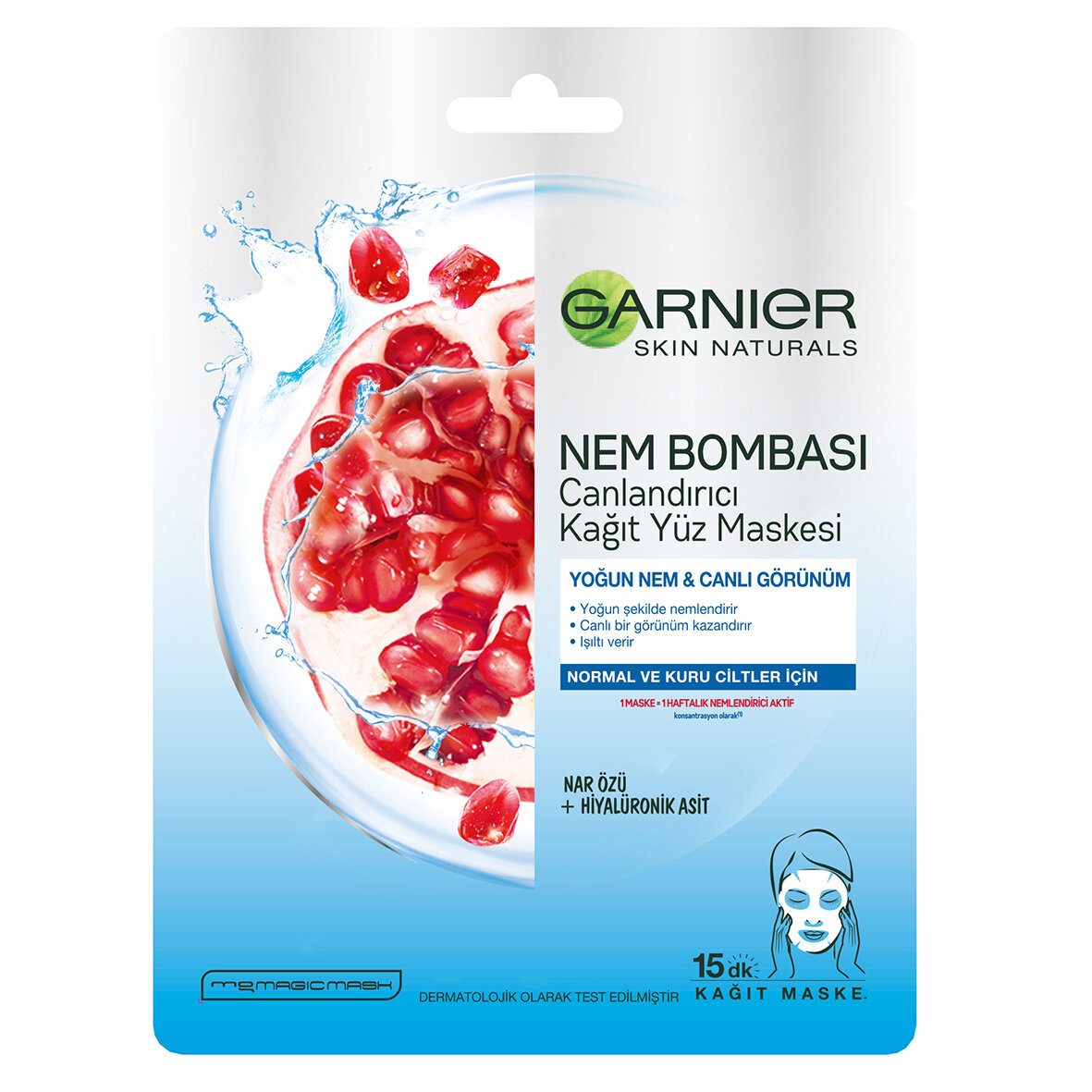 Garnıer Skın Nat Nem Bomb.Nar Sachet Mask 32 G