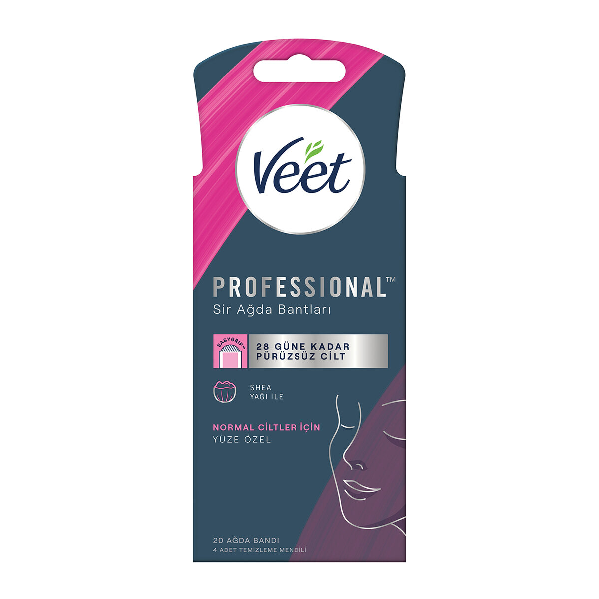 Veet Professıonal Yüze Özel Ağda Bandı Normal 20Li