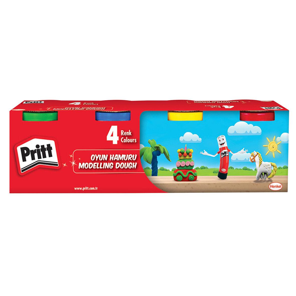Prıtt Oyun Hamuru 4 Renk X 100 G