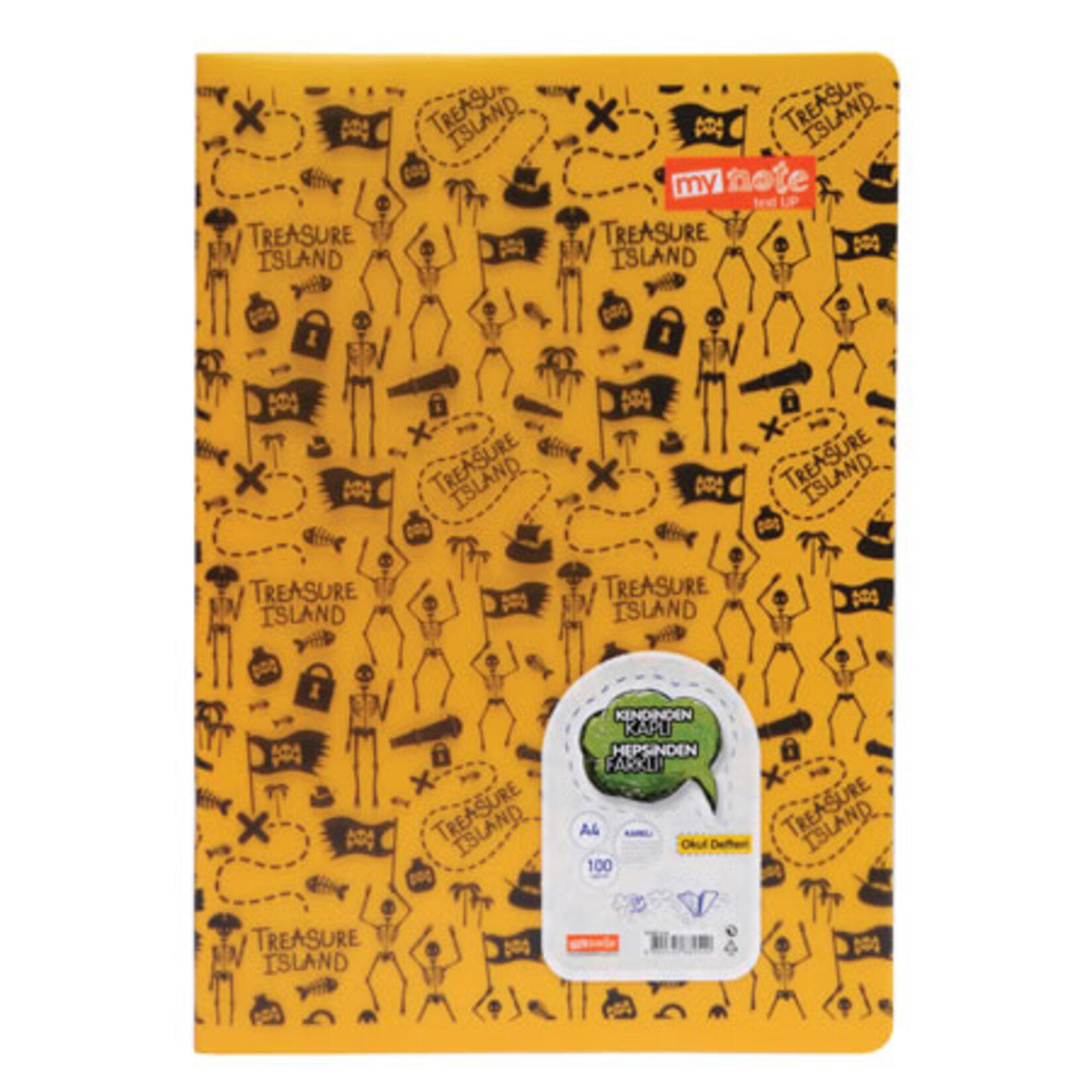 Mynote Pp Okul Defteri  A4 100 Yp Kareli