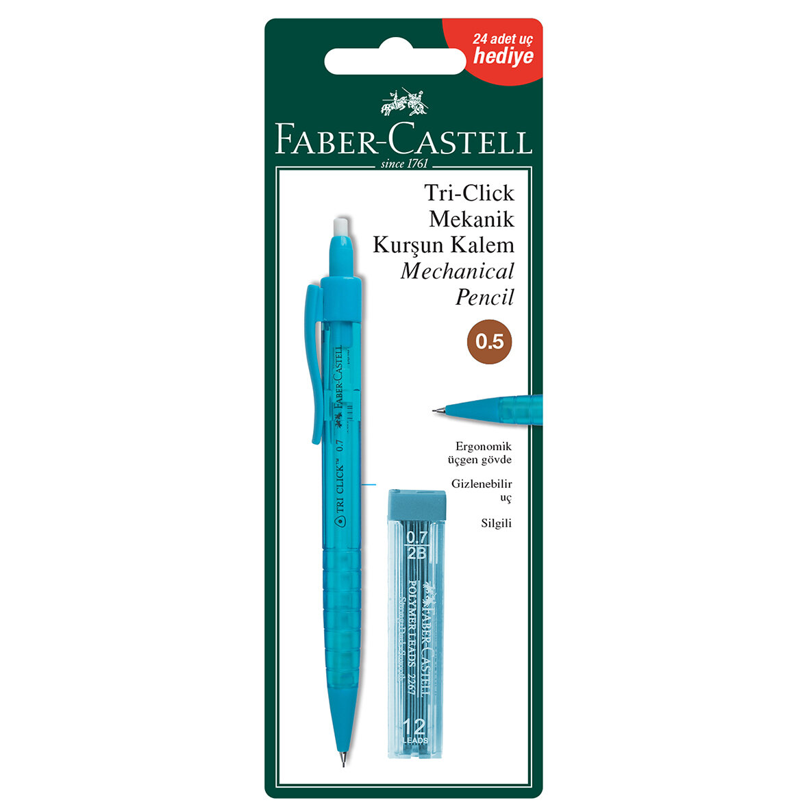 Faber Castell Trıclıck Vers.Kalem+Mın Seti 0.5 Mm