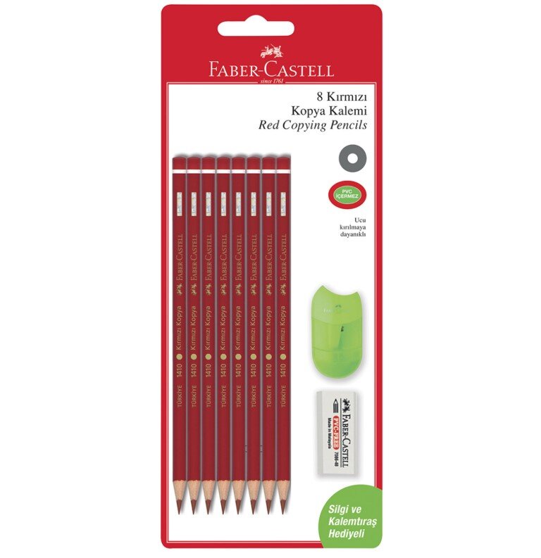 Faber Castell Kırmızı Kopya 8Li Set