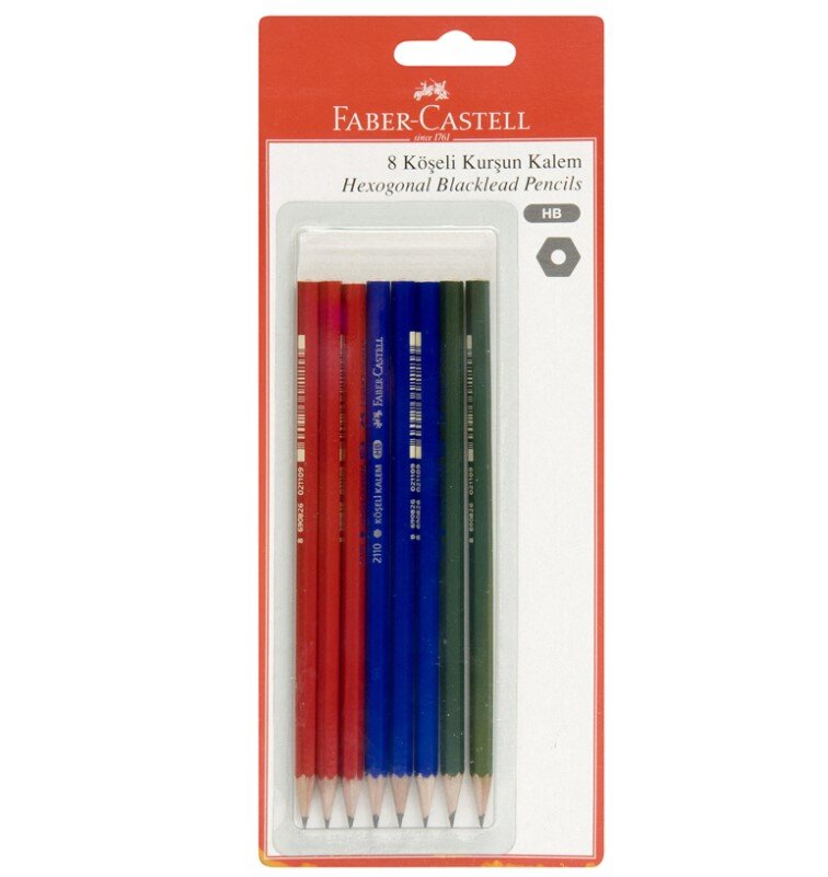 Faber Castell Köşeli Kurşun Kalem 8 Li