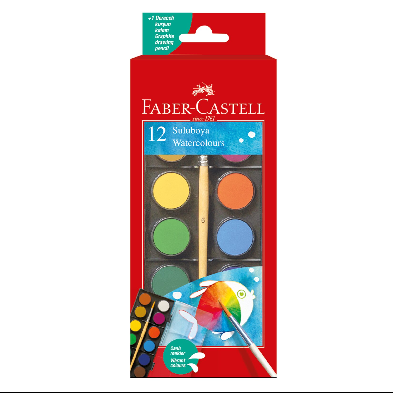Faber-Castell Suluboya 12Li Büyük Boy Set
