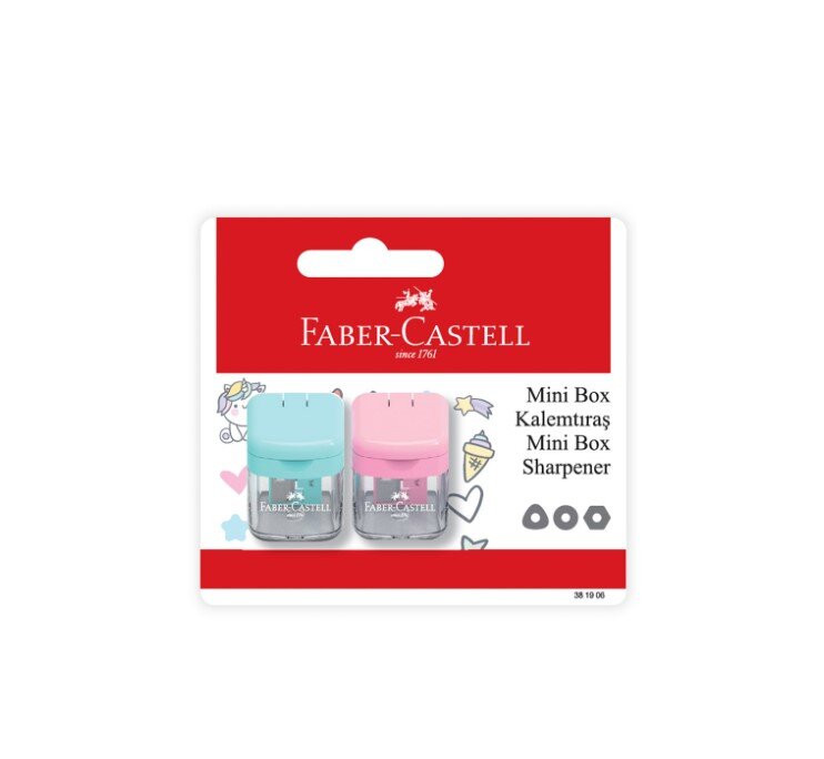 Faber Castell Bls Minibox 2Li Kalemtıraş Pastel