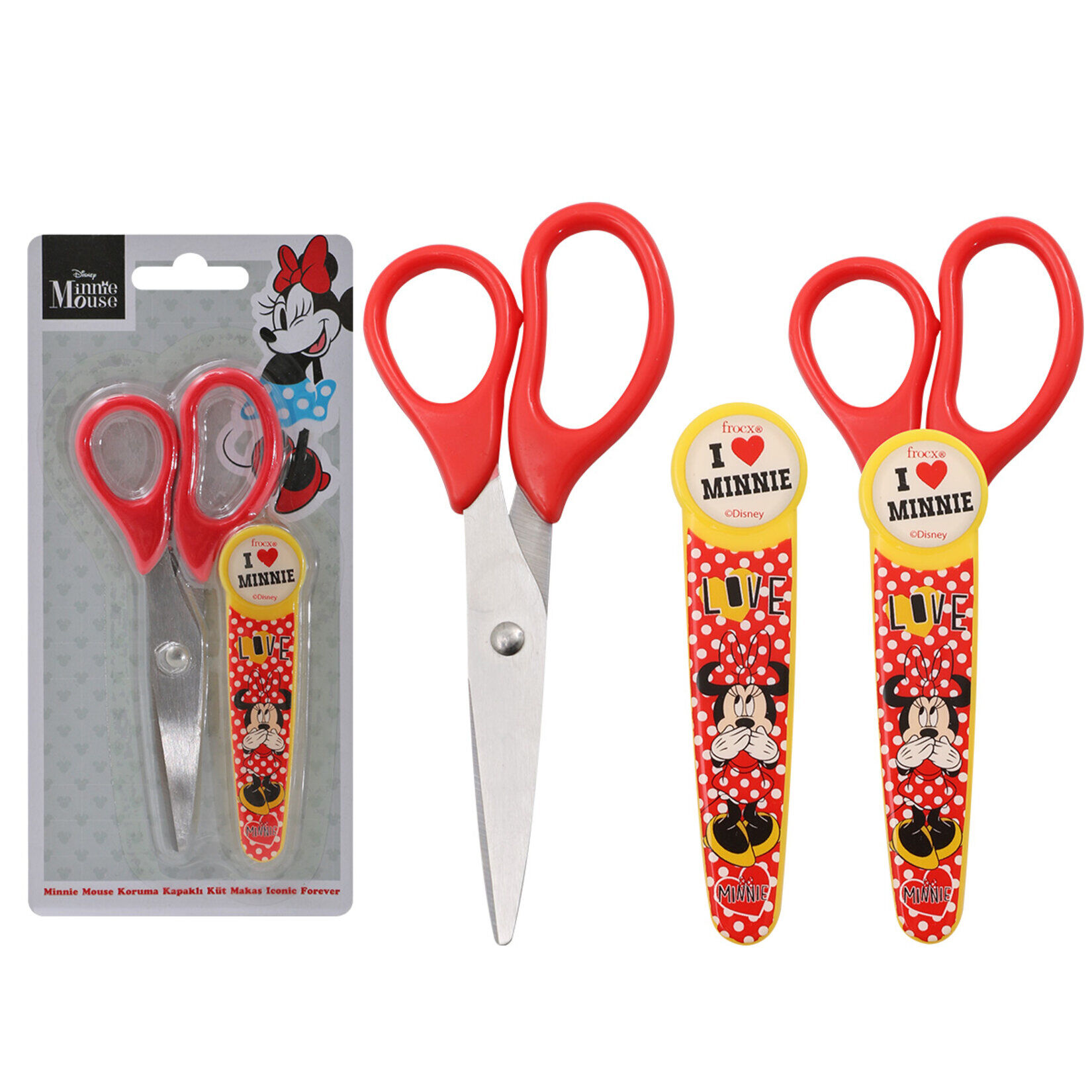 Forcx Dısney Koruma Kapaklı Küt Makas