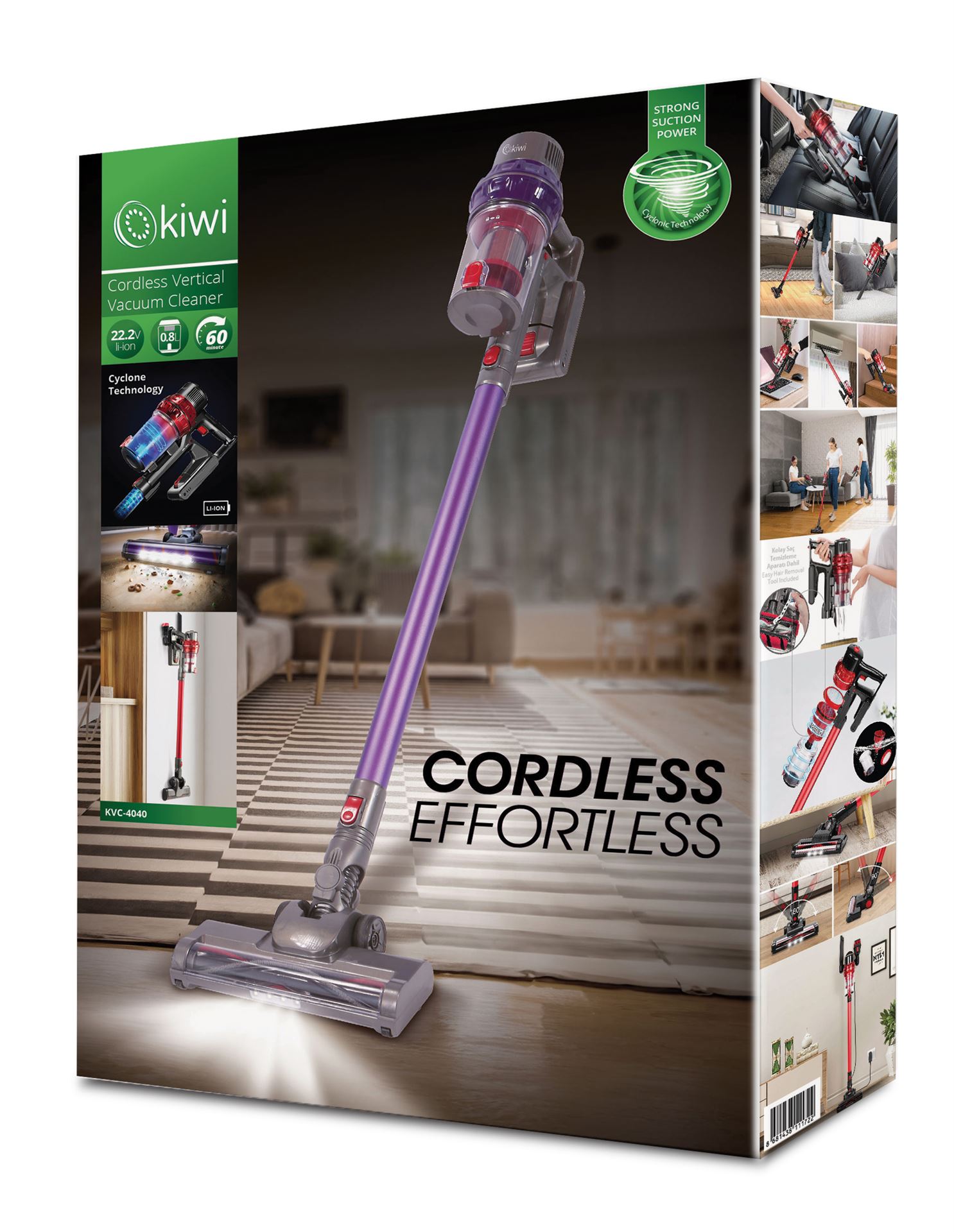 Kiwi Kvc-4040 Kablosuz Dik Süpürge A&B