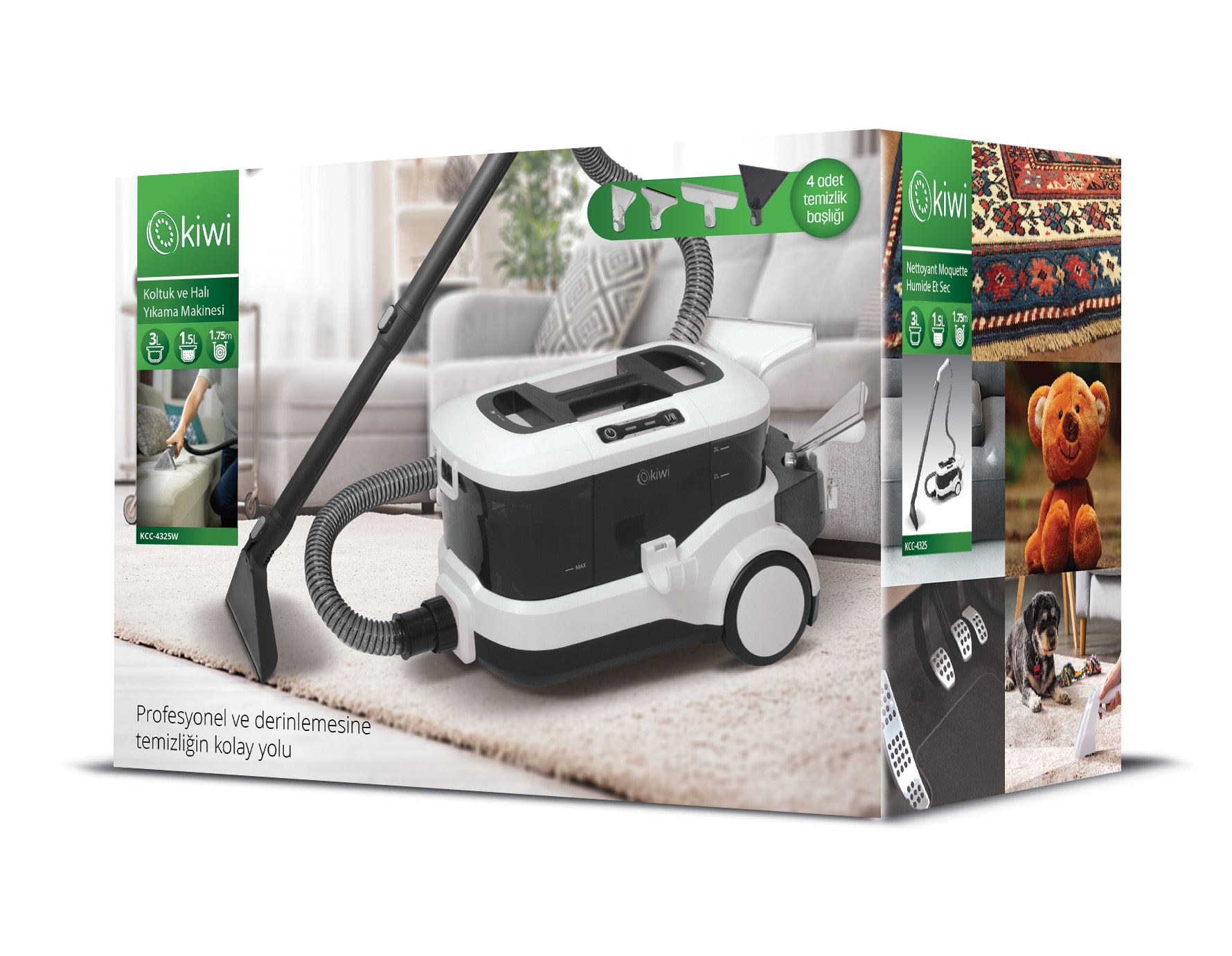 Kiwi Kcc-4325W Koltuk Ve Halı Yıkama Makinesi A&B