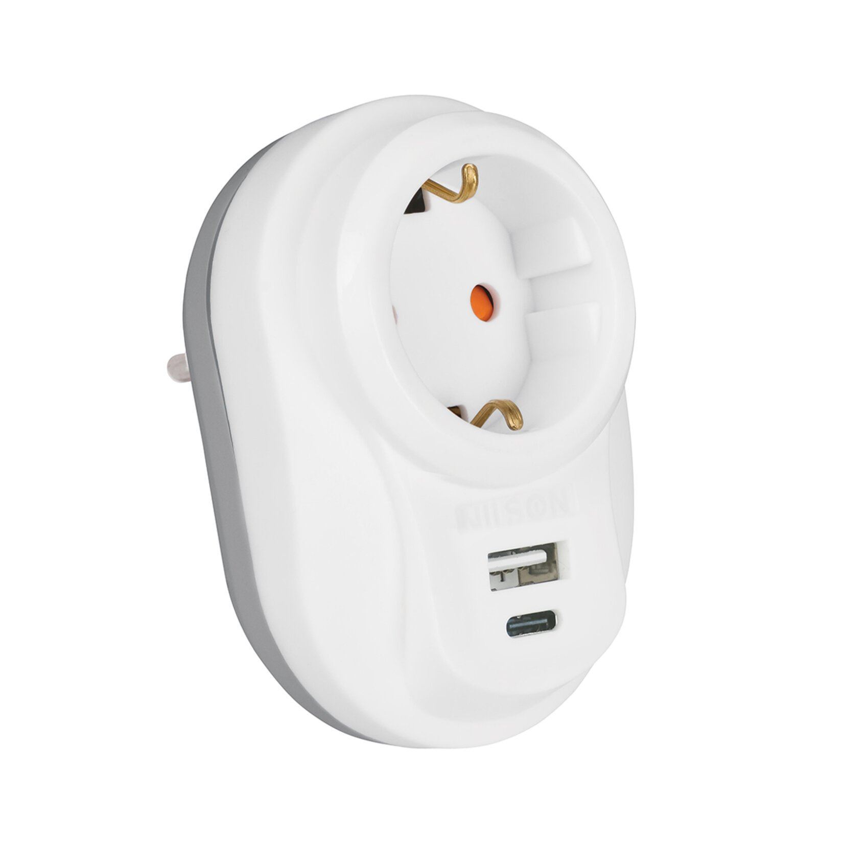 Nilson C Type Akım Koruma Tekli U+C Type Fiş Priz