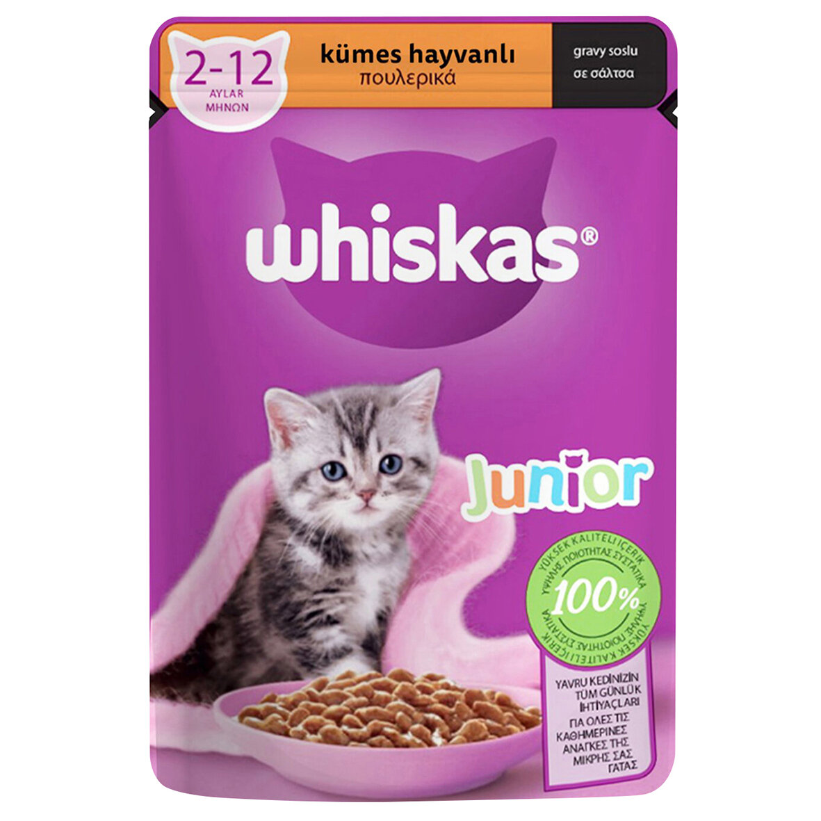 Whıskas Kümes Hayvanlı Yavru Kedi Yaş Mama 85 G