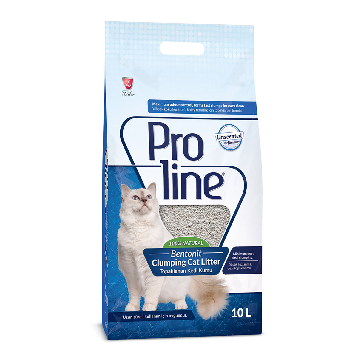 Prolıne Bentonit Naturel Kedi Kumu 10 L