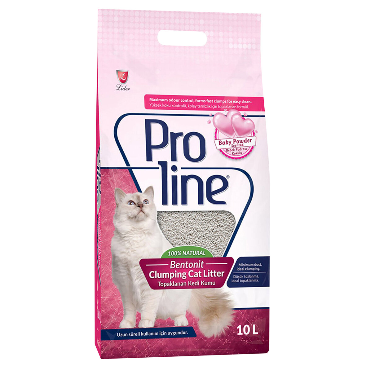 Prolıne Bentonit Bebek Pudralı Kedi Kumu 10 L