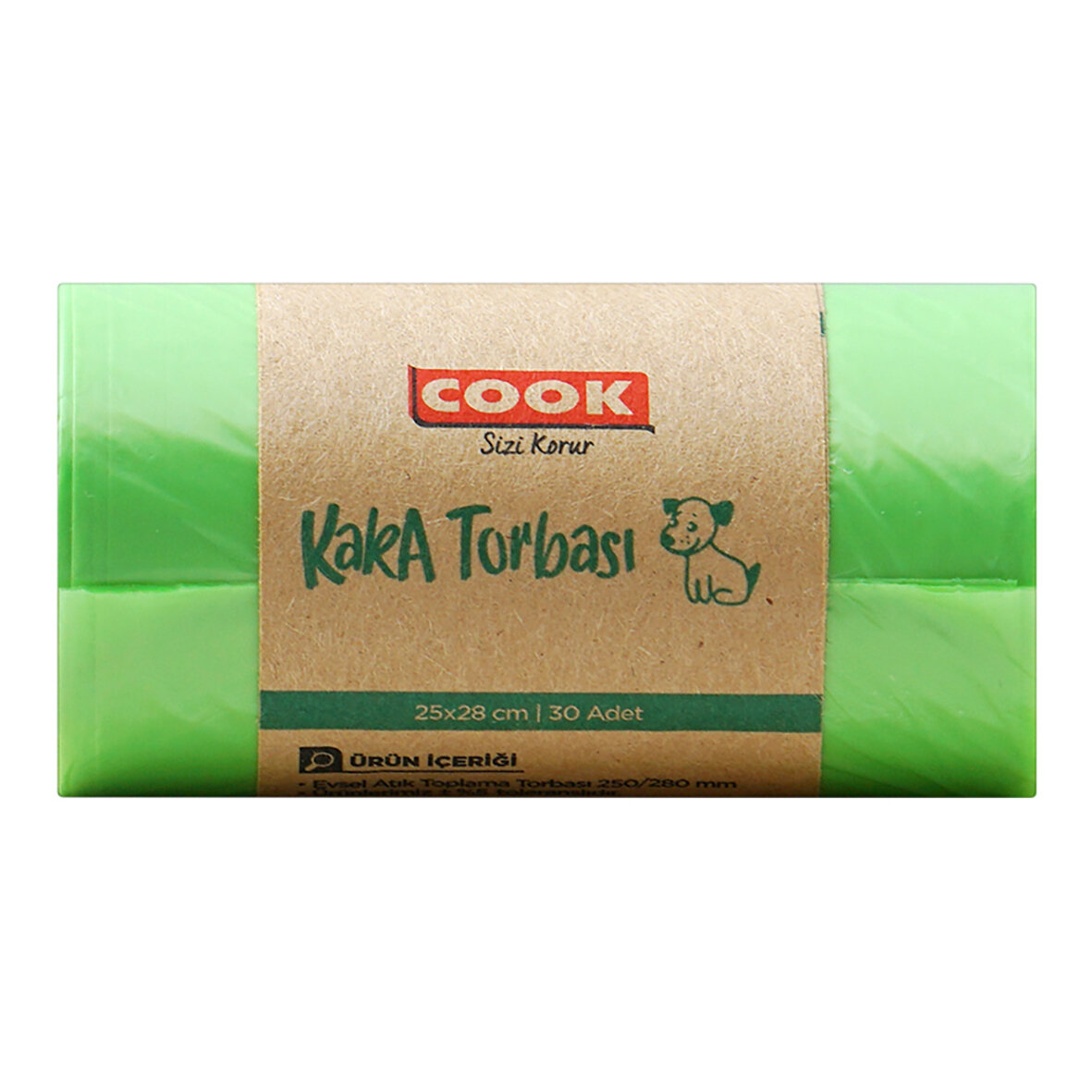 Cook Evcil Hayvan Kaka Torbası Yedeği 30Lu Rulo
