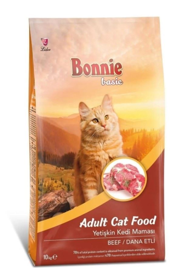 Bonnıe Biftekli Kuru Kedi Maması 10 Kg