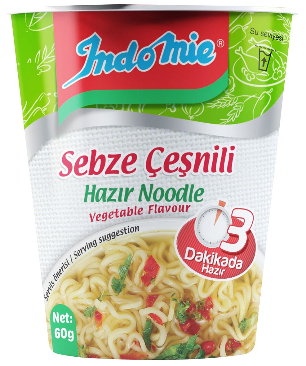 Indomıe Sebze Çeşnili Noodle (Bardak) 60 G