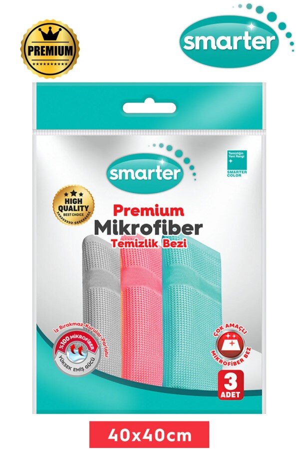 Smarter Mikrofiber Temizlik Bezi 3 Lü