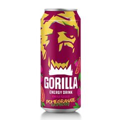GORILLA ENERGY DRINK POMEGRANATE RASPBERRY 500 ML